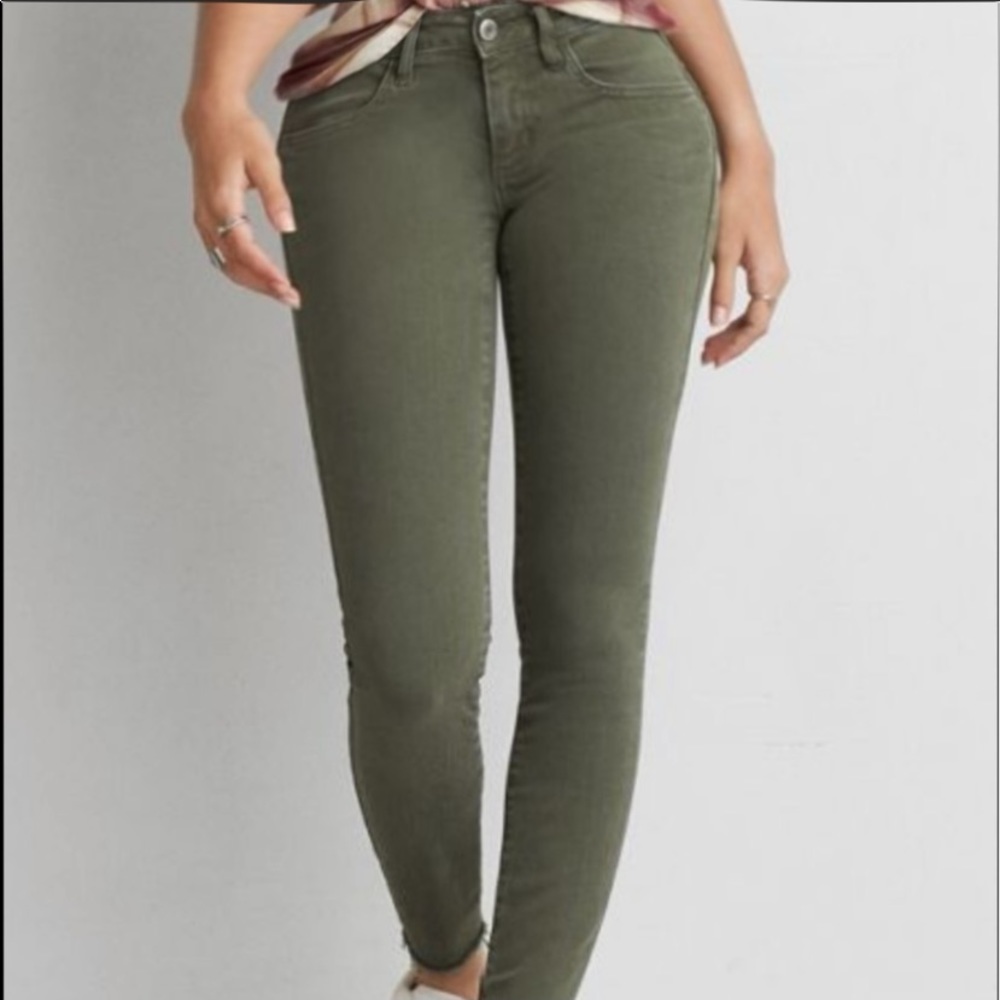American Eagle Olive Green Jeans